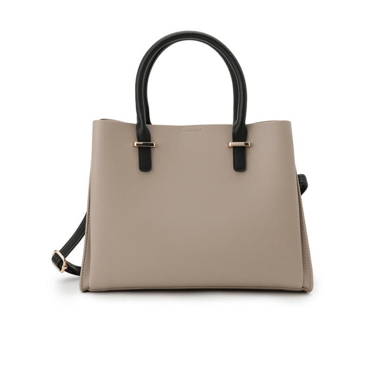 一枚革風三層トートバッグ | SHOO・LA・RUE | 詳細画像8 