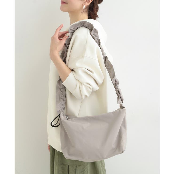 【撥水】ドロストギャザーショルダーバッグ | SHOO・LA・RUE | 詳細画像1 