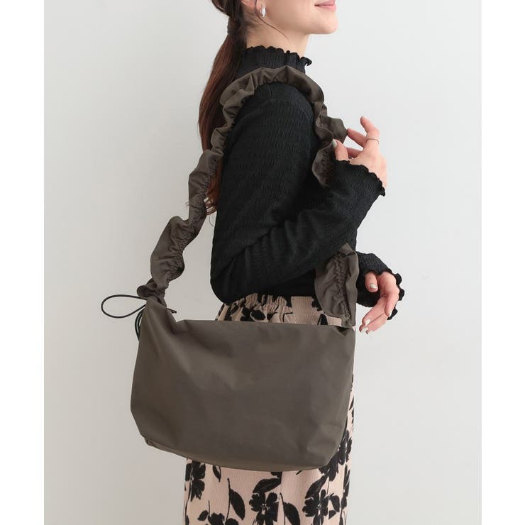 【撥水】ドロストギャザーショルダーバッグ | SHOO・LA・RUE | 詳細画像5 