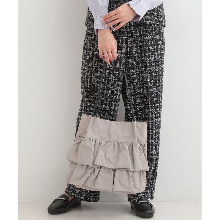 【撥水】つまみハンドルフリルトートバッグ | SHOO・LA・RUE | 詳細画像5 