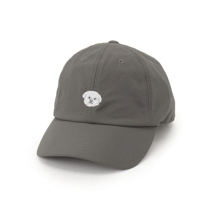 チャコールグレー(013) | リアル犬刺繍キャップ | SHOO・LA・RUE