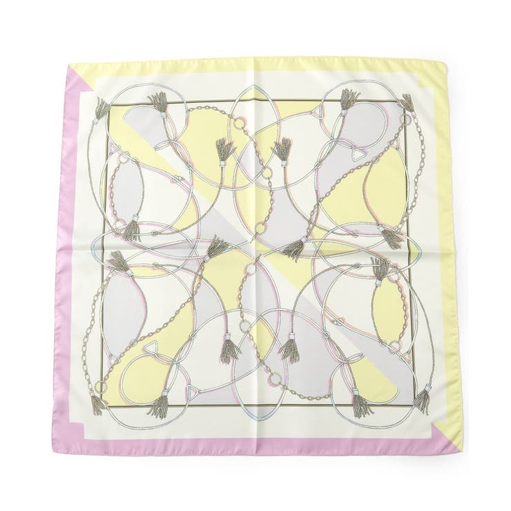 イエロー(431) | プリントスカーフ（65×65cm） | SHOO・LA・RUE