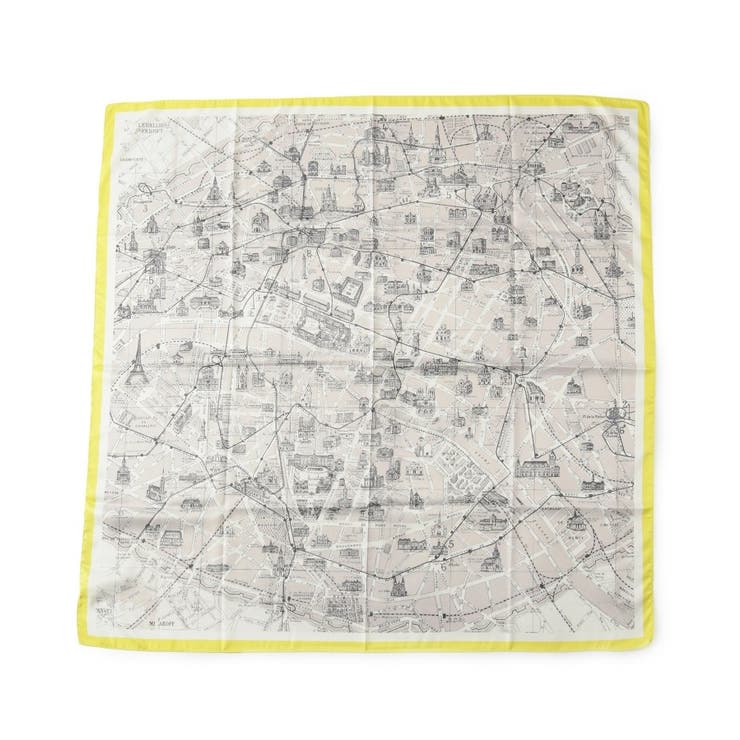 イエロー(432) | 大判プリントスカーフ（88×88cm） | SHOO・LA・RUE