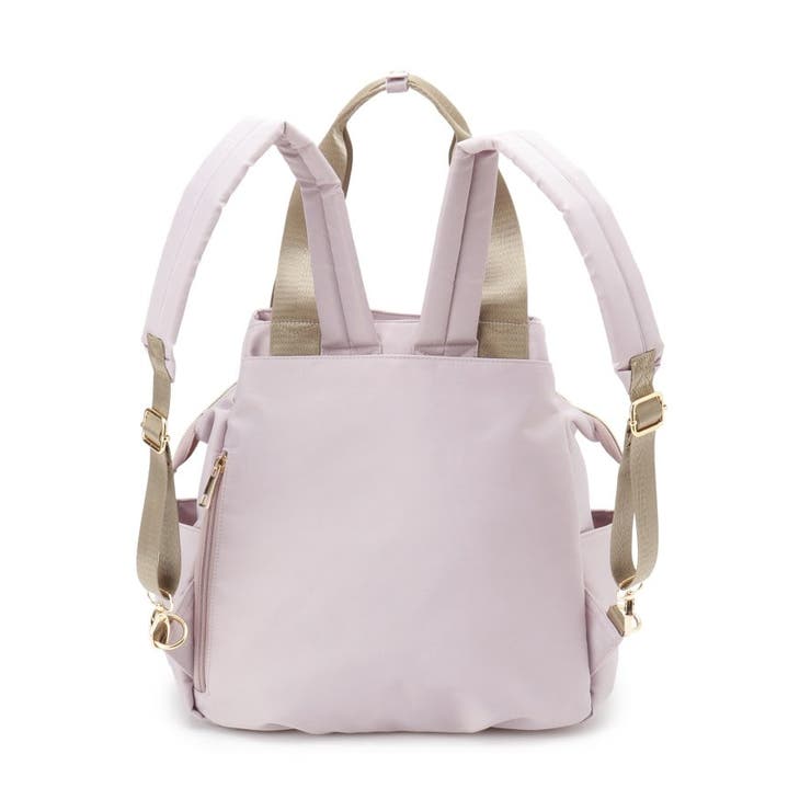 【撥水／2WAY】トートにもなる低反発ベルトの3層リュック | SHOO・LA・RUE | 詳細画像12 