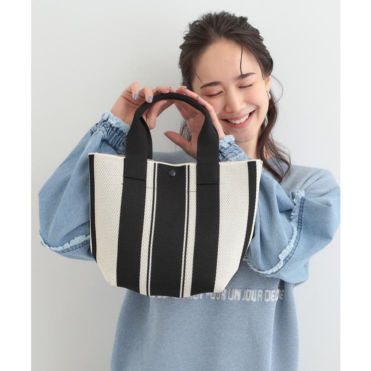 ブラック(119) | ニットランチトートバッグ | SHOO・LA・RUE