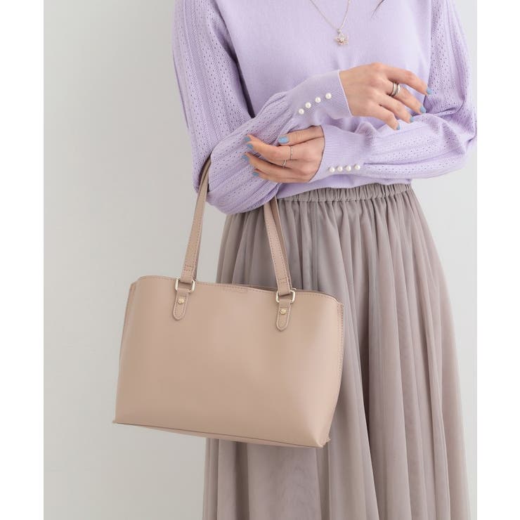 トープ(054) | サイド配色トートバッグ | SHOO・LA・RUE