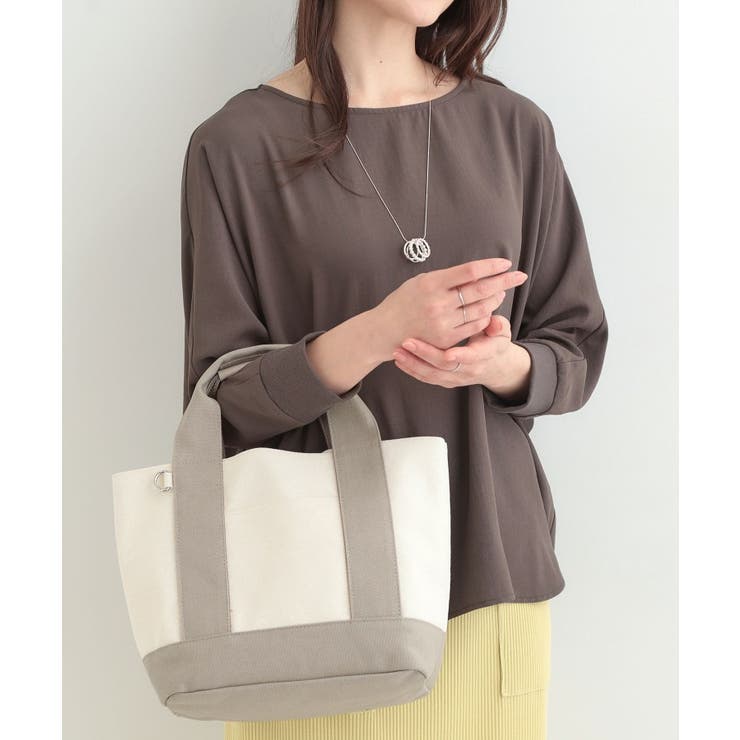 グレー(512) | 配色キャンバストートバッグ | SHOO・LA・RUE