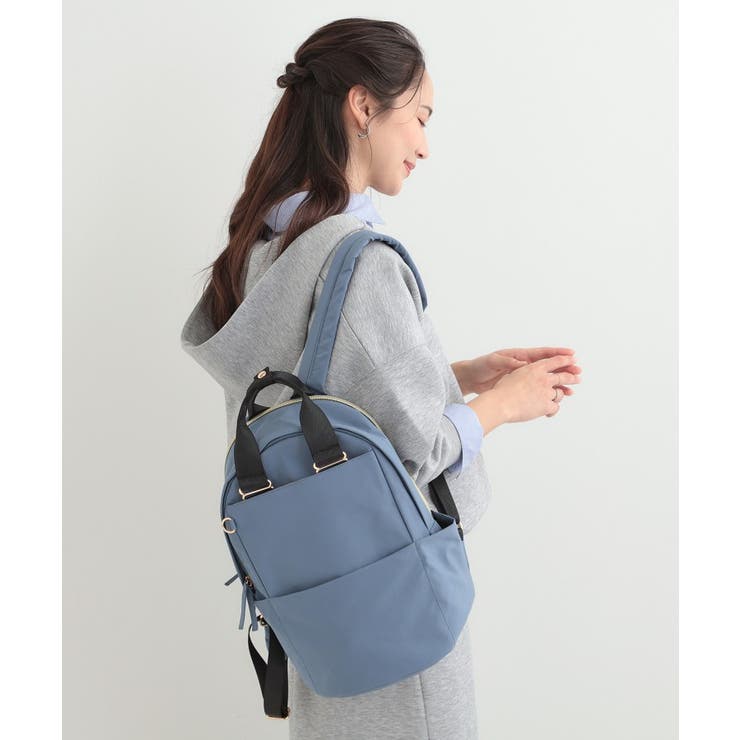 【撥水】キャリーオンラウンドリュック | SHOO・LA・RUE | 詳細画像1 