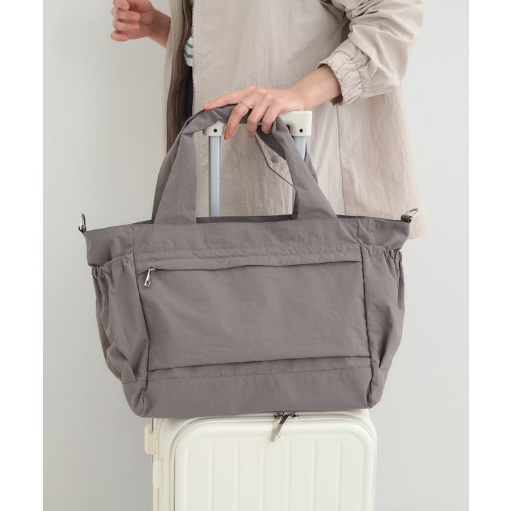 チャコールグレー(013) | 【撥水】トラベルボストンバッグ【キャリーオン】 | SHOO・LA・RUE
