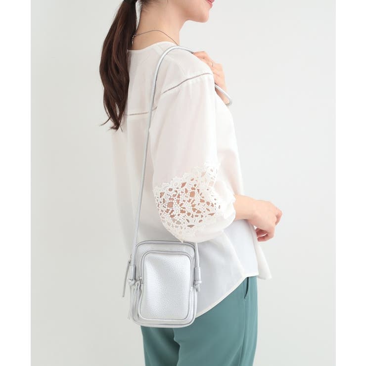 シルバー(006) | スクエアミニショルダーバッグ | SHOO・LA・RUE