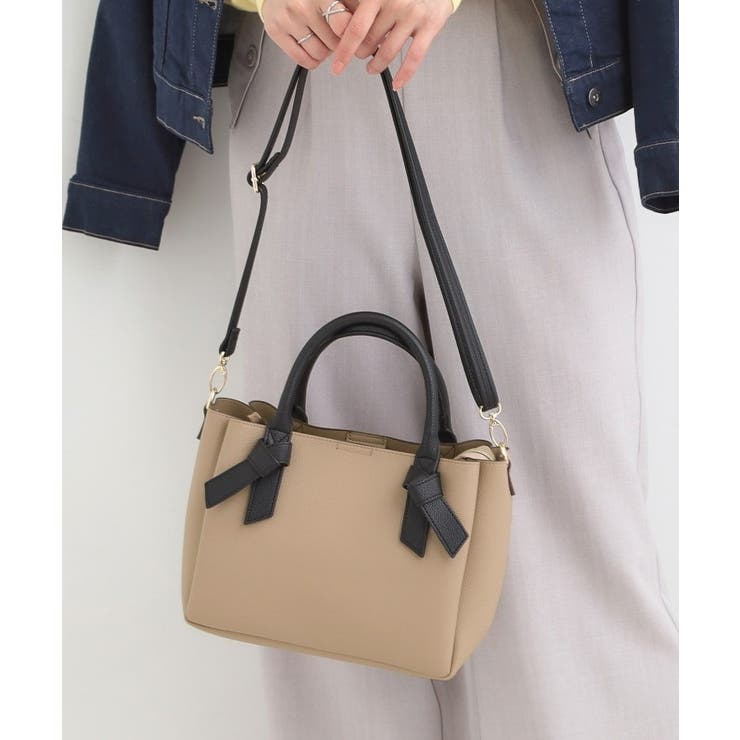 ハンドルリボンデザイントートバッグ | SHOO・LA・RUE | 詳細画像3 