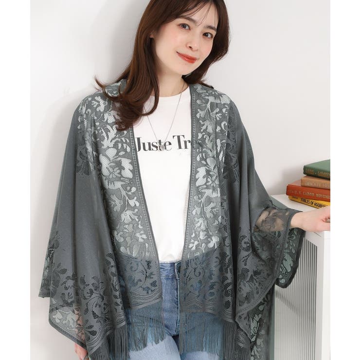 グレー(012) | レースポンチョ | SHOO・LA・RUE