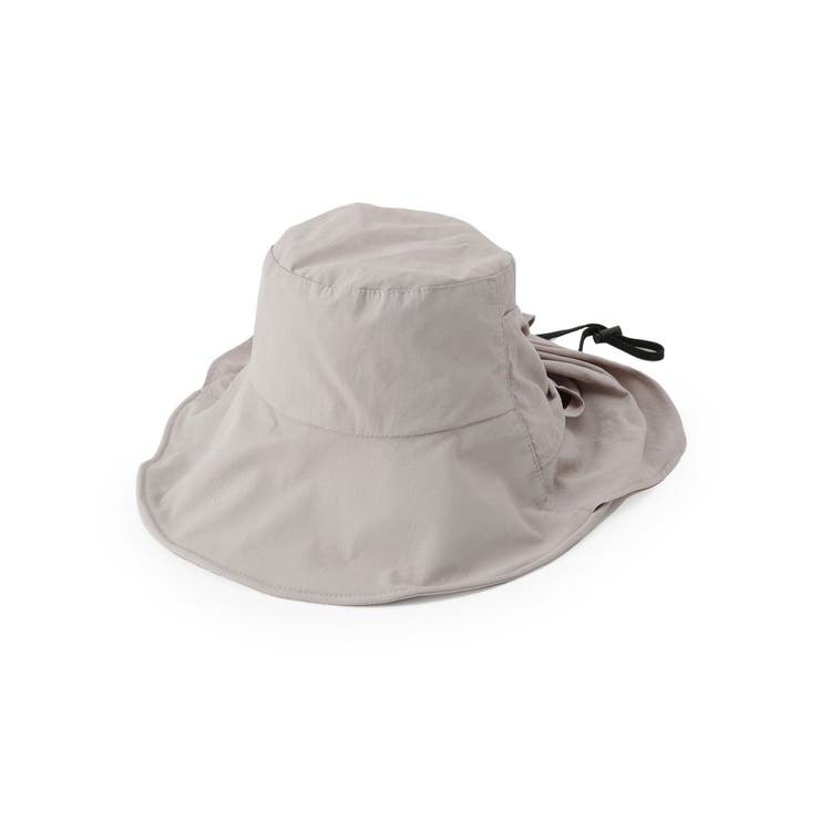 ライトグレー(011) | 【UV/吸水速乾】うしろリボンシェード付きハット | SHOO・LA・RUE