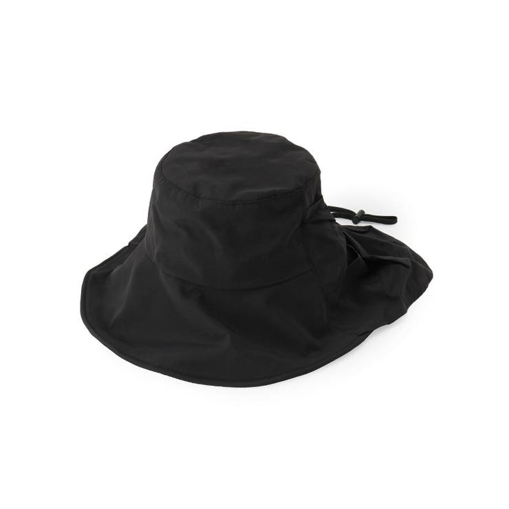 ブラック(019) | 【UV/吸水速乾】うしろリボンシェード付きハット | SHOO・LA・RUE