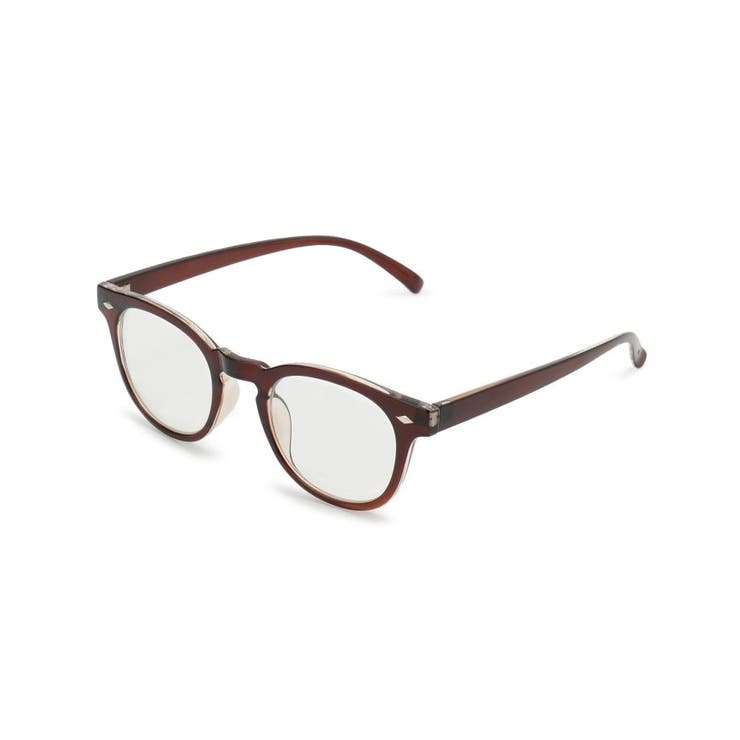 ブラウン(043) | 【ブルーライトカット】ベーシックフレームメガネ | SHOO・LA・RUE