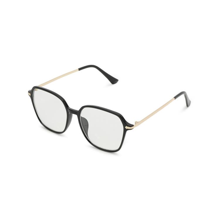 ブラック(019) | 【ブルーライトカット】ビッグフレームメガネ | SHOO・LA・RUE