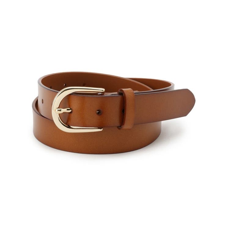 シンプル牛革ベルト（3cm巾） | SHOO・LA・RUE | 詳細画像1 