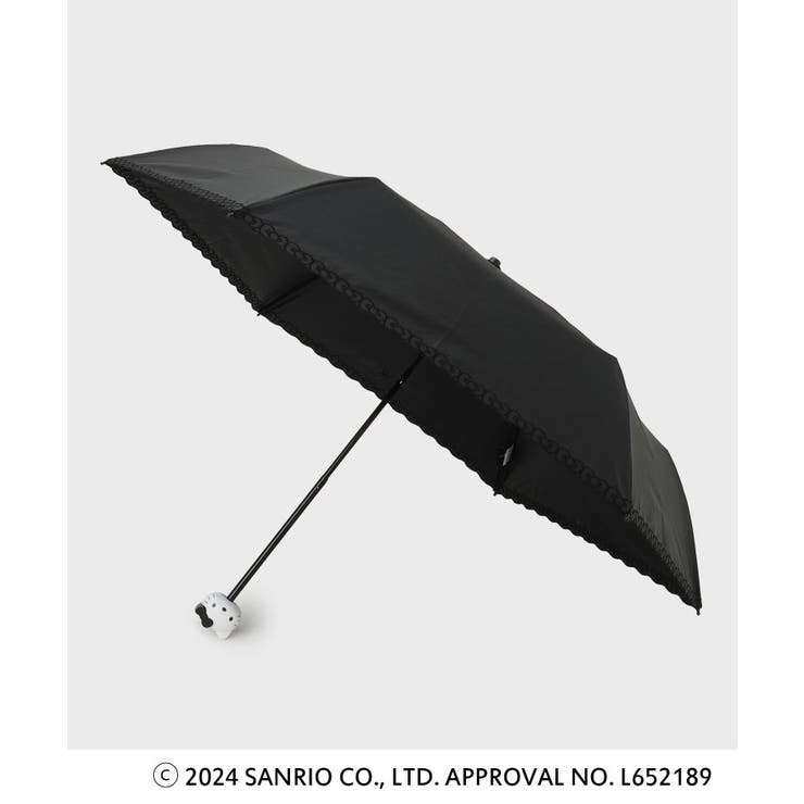 ハローキティコラボ】モノトーン晴雨兼用傘[品番:WRDW0203858 ハローキティコラボ】モノトーン晴雨兼用傘[品番:WRDW0203858