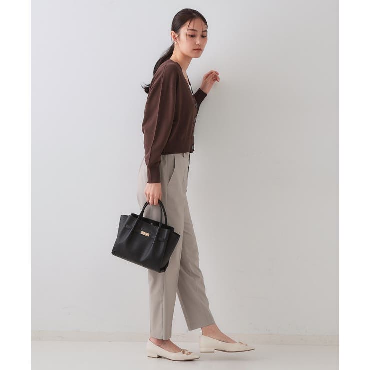 【軽量/2WAY/通勤対応】フロントベルトデザインミドルトートバッグ | OPAQUE.CLIP | 詳細画像6