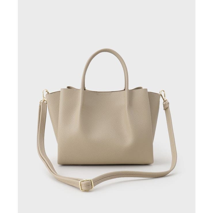 【軽量/2WAY/通勤対応】フロントベルトデザインミドルトートバッグ | OPAQUE.CLIP | 詳細画像24