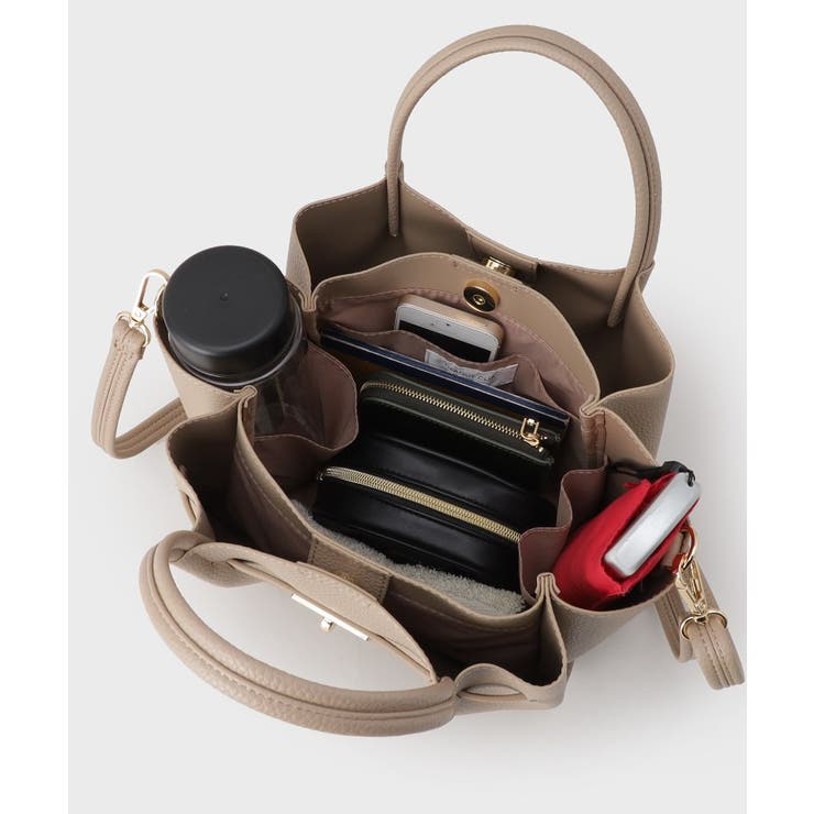 【軽量/2WAY/通勤対応】フロントベルトデザインミドルトートバッグ | OPAQUE.CLIP | 詳細画像33