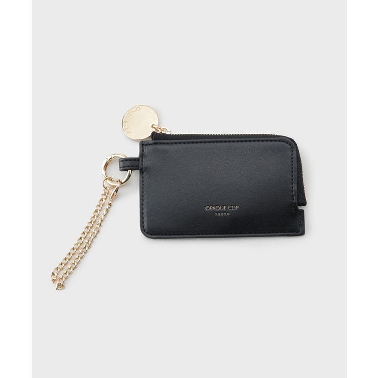 ブラック(019) | 【2WAY】合皮チャームカードケース | OPAQUE.CLIP