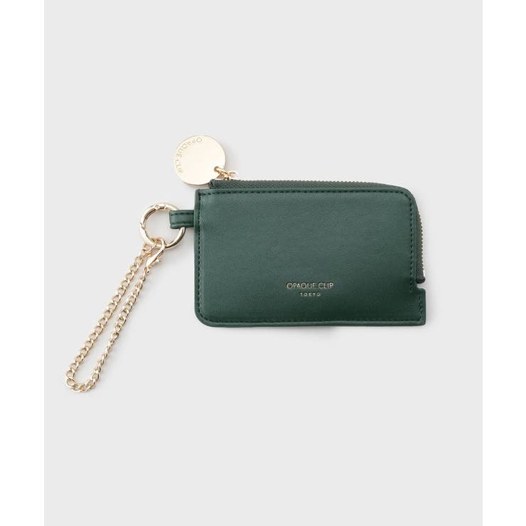 グリーン(024) | 【2WAY】合皮チャームカードケース | OPAQUE.CLIP