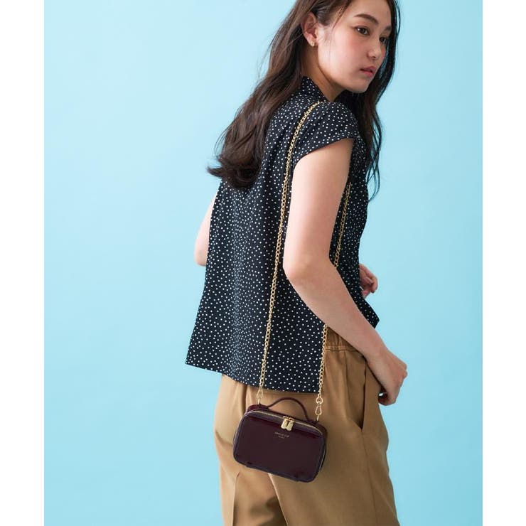 【2WAY/ミラー付き】エナメルバニティーポーチ | OPAQUE.CLIP | 詳細画像11 