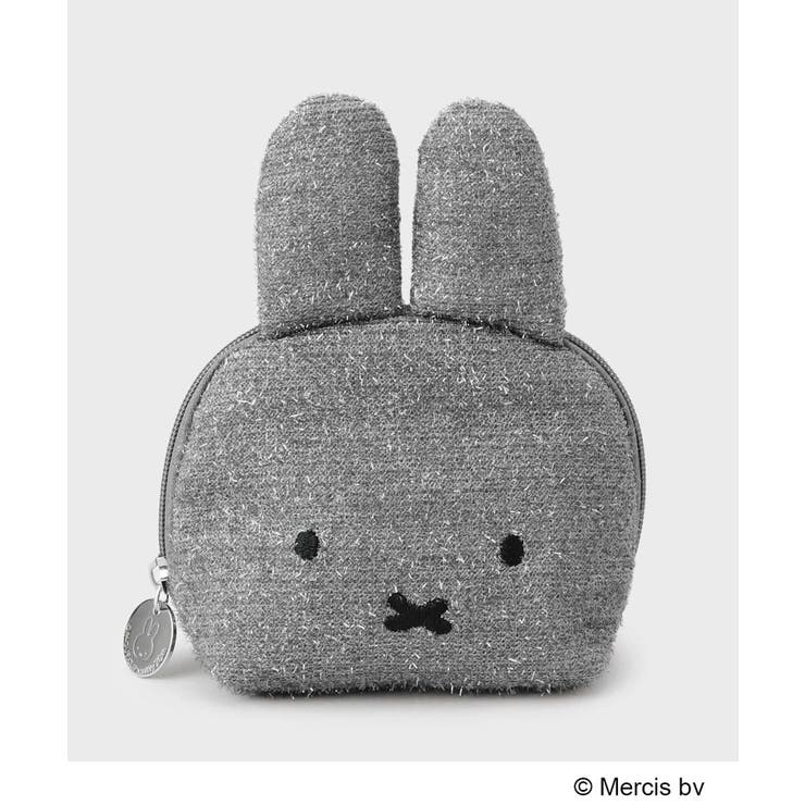 シルバー(806) | 【miffyコラボ】フェイス型キラキラポーチ | OPAQUE.CLIP