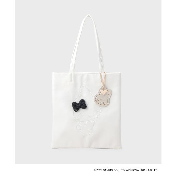 アイボリー(004) | 【マイメロディ】刺繍A4トートバッグ | OPAQUE.CLIP