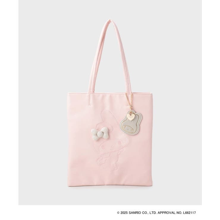 ピンク(872) | 【マイメロディ】刺繍A4トートバッグ | OPAQUE.CLIP