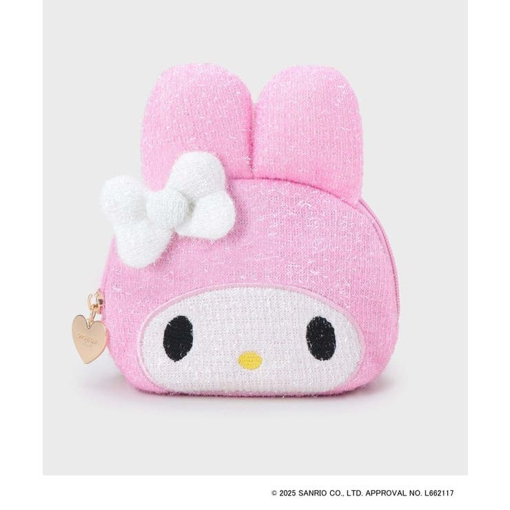 ライトピンク(870) | 【マイメロディ】フェイス型キラキラシェルポーチ | OPAQUE.CLIP