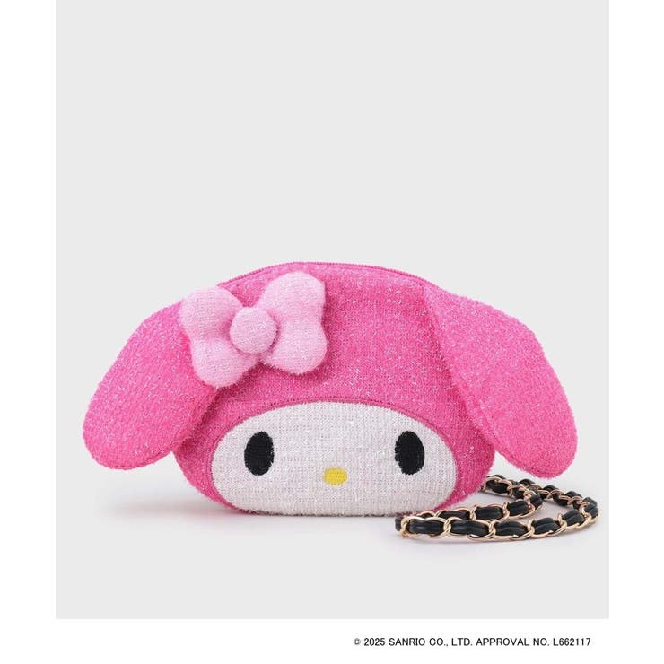【マイメロディ】たれ耳フェイス型2WAYキラキラミニショルダー | OPAQUE.CLIP | 詳細画像1 