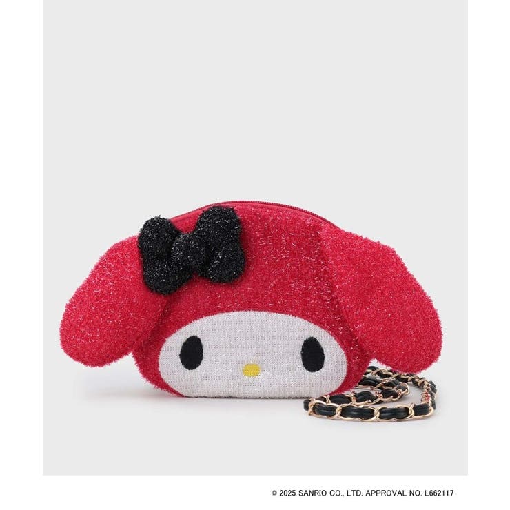 レッド(063) | 【マイメロディ】たれ耳フェイス型2WAYキラキラミニショルダー | OPAQUE.CLIP