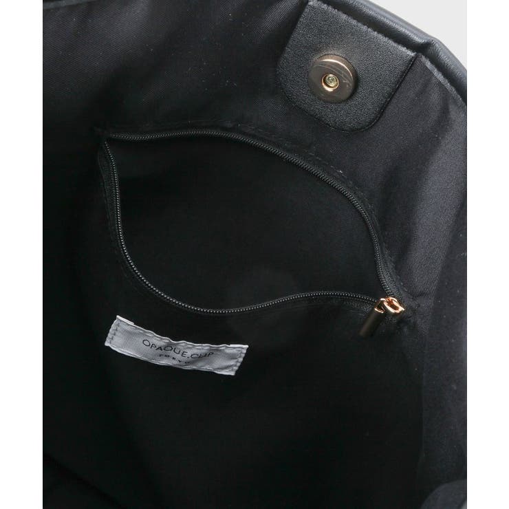 キャンバス調合皮ワンハンドルショルダーバッグ | OPAQUE.CLIP | 詳細画像13 