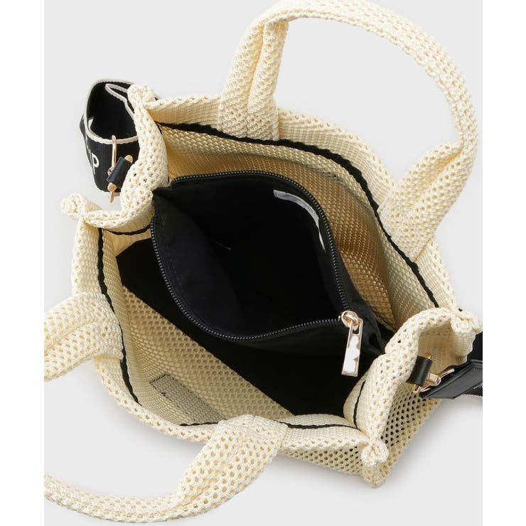 【2WAY】メッシュスクエアミドルトートバッグ | OPAQUE.CLIP | 詳細画像10 