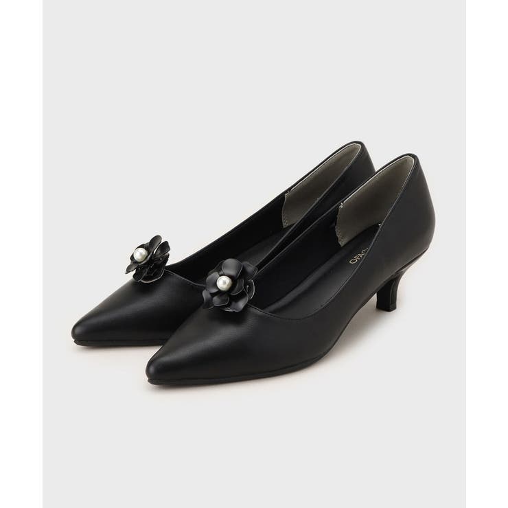 【2WAY／抗菌防臭加工】フラワークリップ付きパンプス | OPAQUE.CLIP | 詳細画像2 