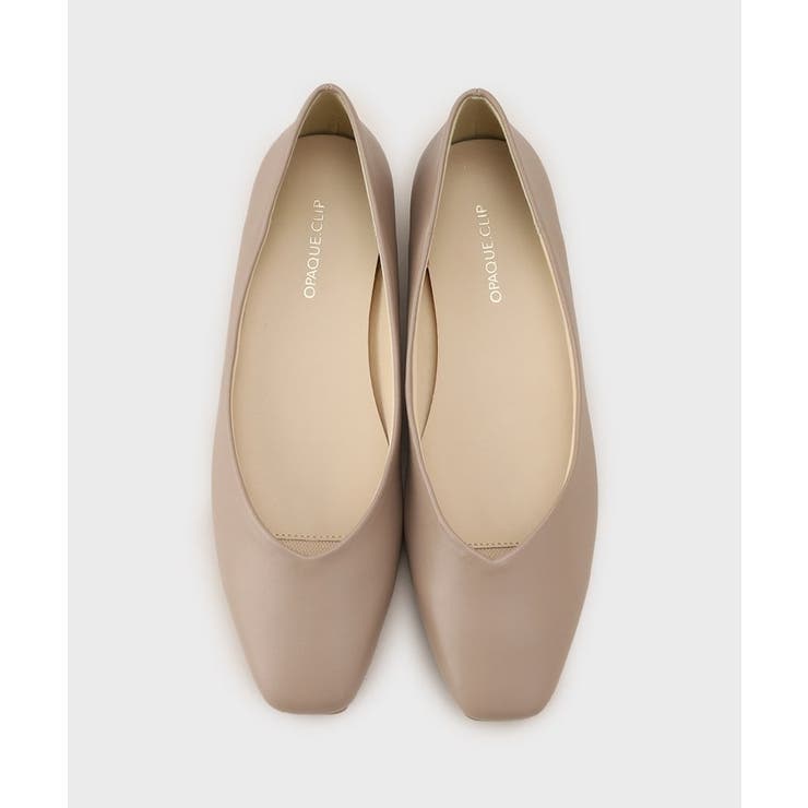 【抗菌防臭加工/生活防水】メタルパーツVフラットパンプス | OPAQUE.CLIP | 詳細画像10 