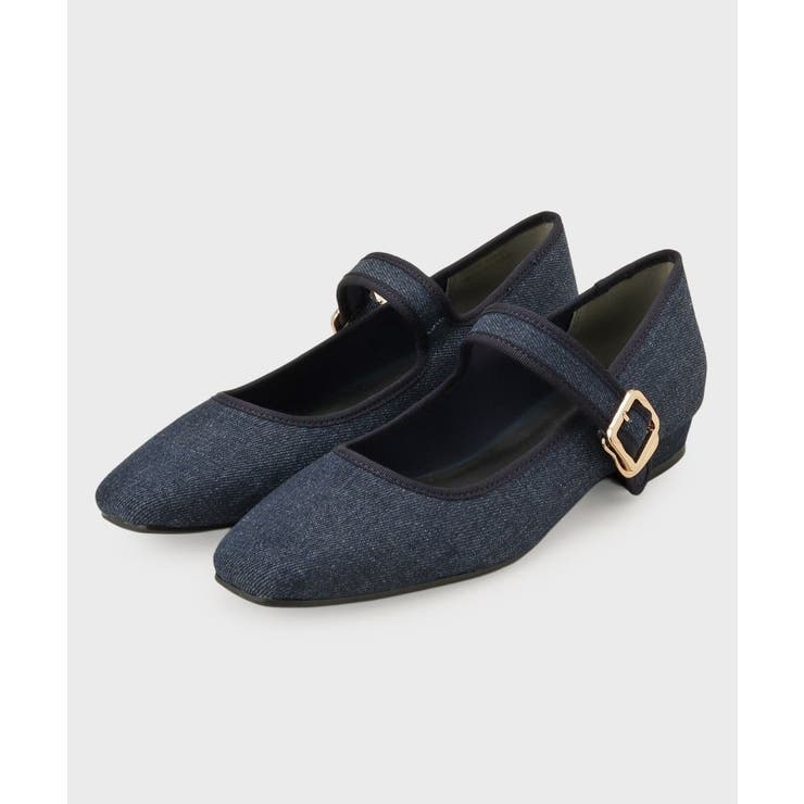 ネイビー(194) | 【抗菌防臭加工/ベルト調整可能】メリージェーン | OPAQUE.CLIP