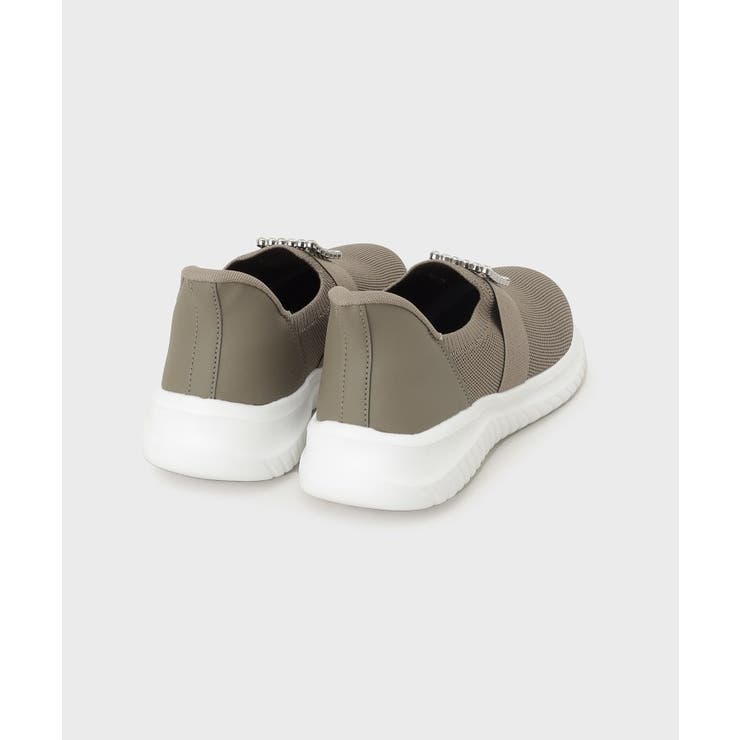 【軽量】ビジュー付きニットスニーカー | OPAQUE.CLIP | 詳細画像4 