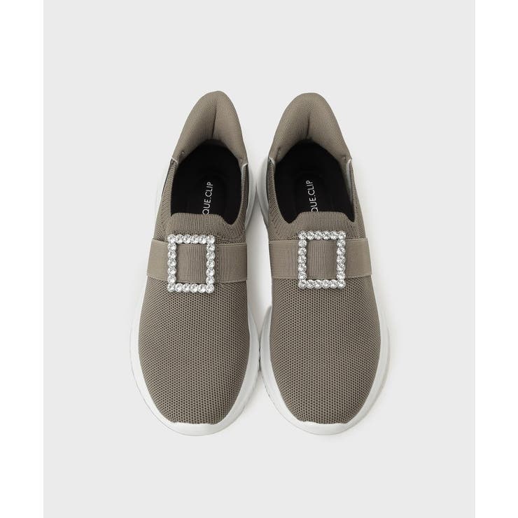 【軽量】ビジュー付きニットスニーカー | OPAQUE.CLIP | 詳細画像5 