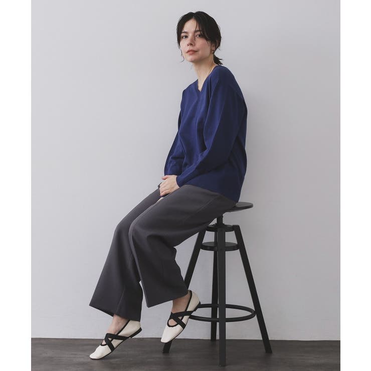 クロスゴムデザインバレエシューズ | OPAQUE.CLIP | 詳細画像7 