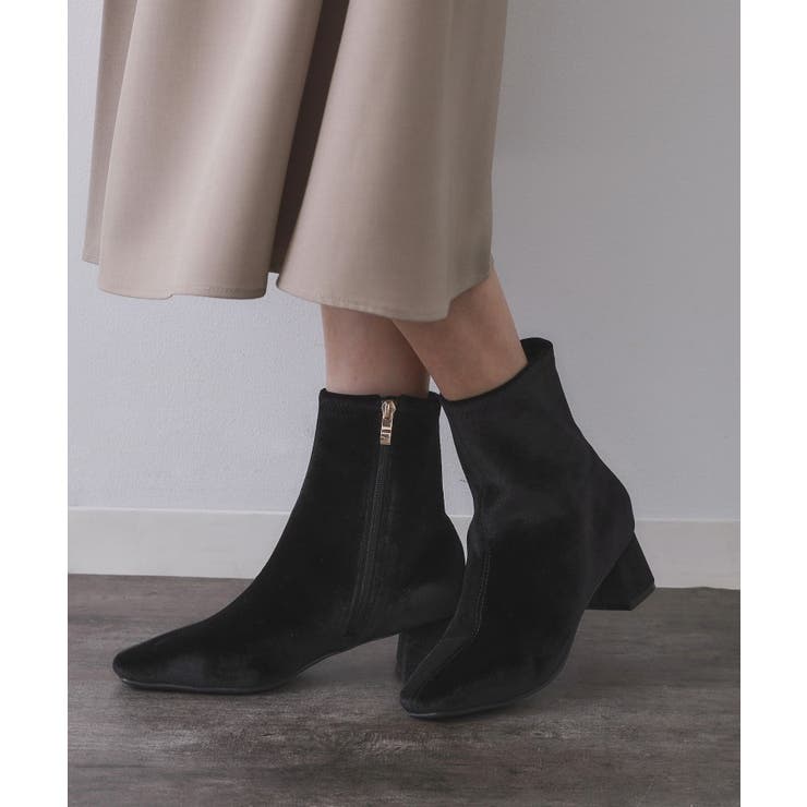 ブラック(819) | ベーシックショートブーツ【THEシリーズ/抗菌防臭加工】 | OPAQUE.CLIP