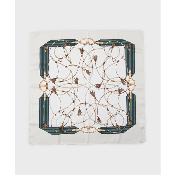 アイボリー(004) | 柄アソートスクエアスカーフ | OPAQUE.CLIP