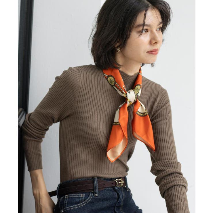 アンティーク柄スクエア大判スカーフ | OPAQUE.CLIP | 詳細画像8 