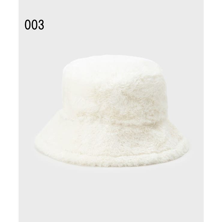 【リバーシブル】フェイクムートン×フェイクファーバケットハット | OPAQUE.CLIP | 詳細画像2 