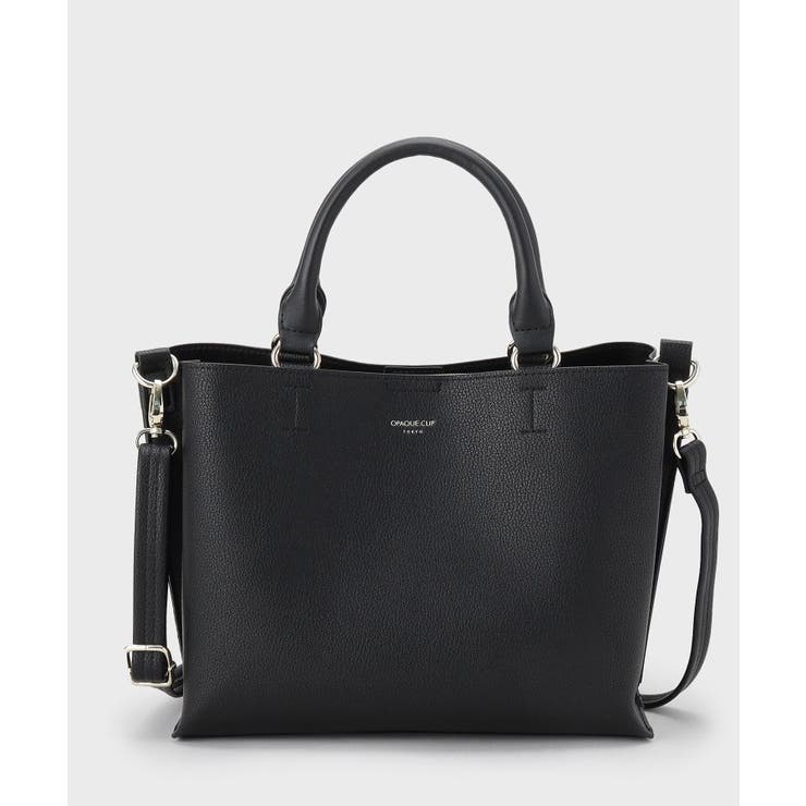 【2WAY/人間工学】ソフトシュリンク合皮ミドルサイズトートバッグ | OPAQUE.CLIP | 詳細画像8 