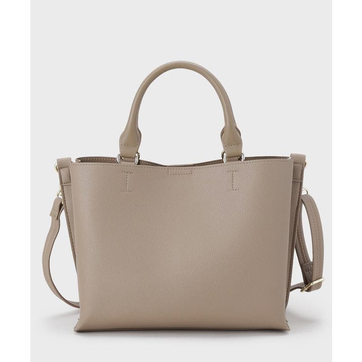 【2WAY/人間工学】ソフトシュリンク合皮ミドルサイズトートバッグ | OPAQUE.CLIP | 詳細画像11 