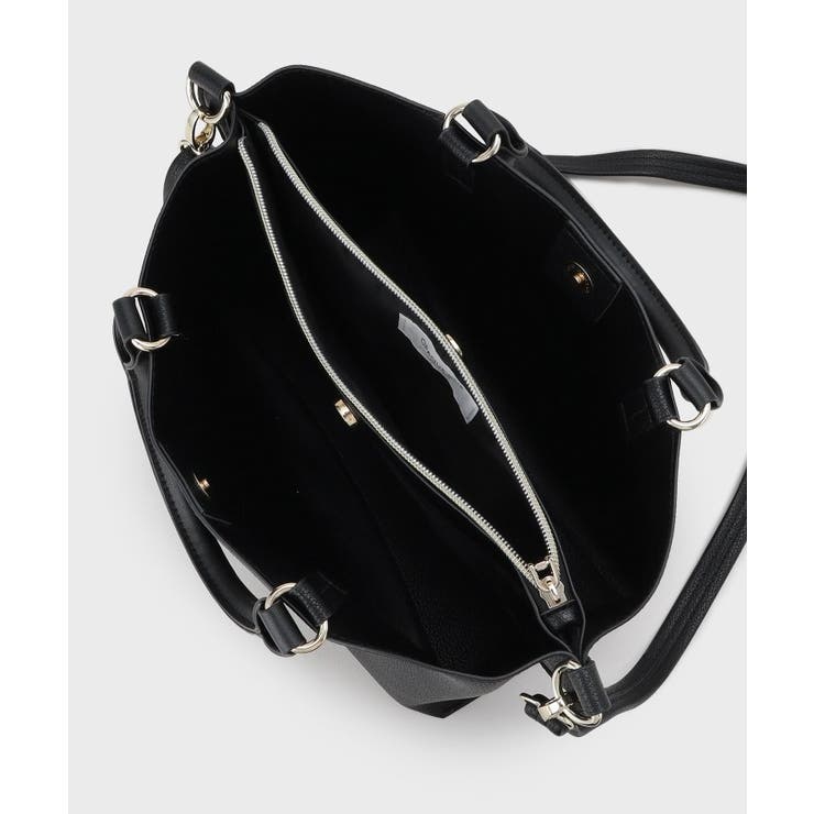 【2WAY/人間工学】ソフトシュリンク合皮ミドルサイズトートバッグ | OPAQUE.CLIP | 詳細画像14 