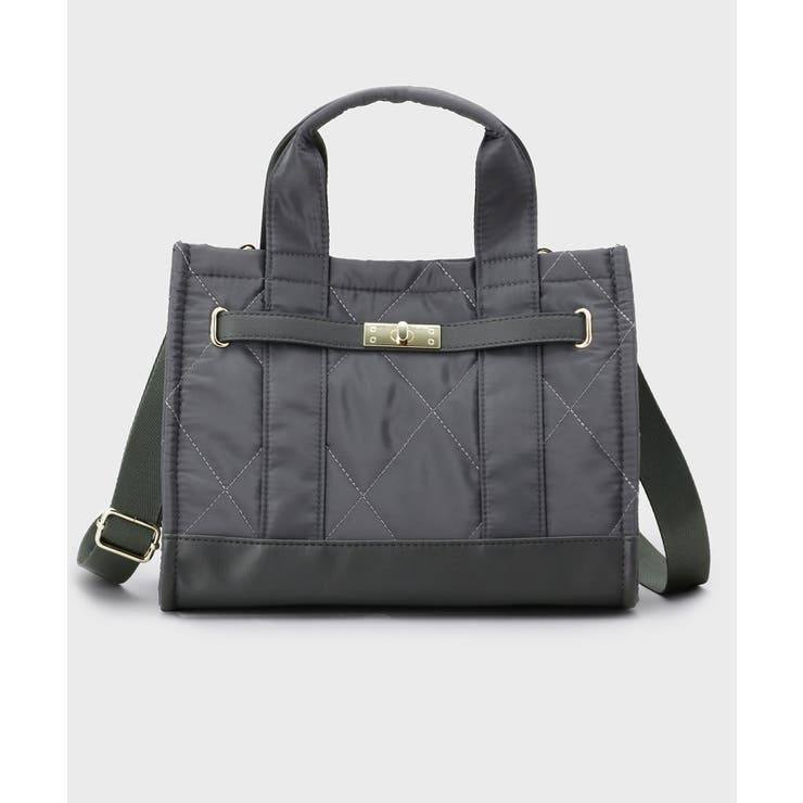 【2WAY】ダイヤキルティングスクエアミドルショルダーバッグ | OPAQUE.CLIP | 詳細画像9 